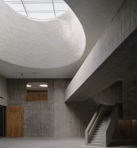 Cellulose acoustique décorative projetée plafond et mur